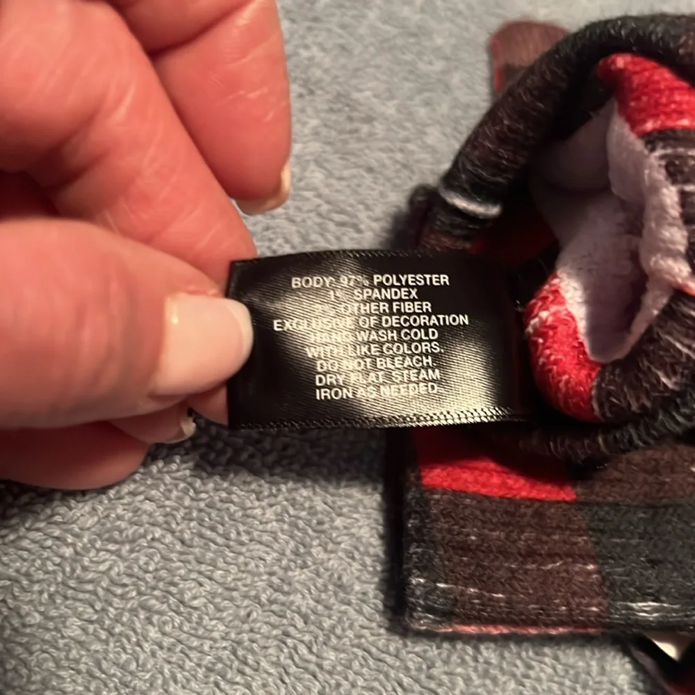 Mixit Black & Red Plaid Touchtech Gloves